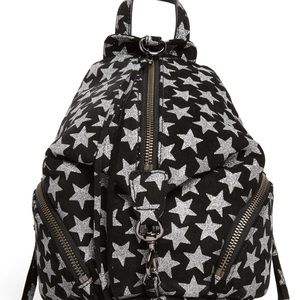Womens mini black Rebecca Minkhoff star backpack
